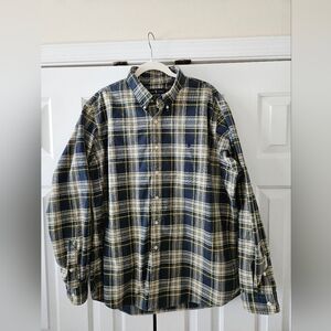 Ralph Lauren Blue and Yellow Plaid Shirt